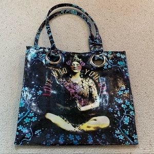 Papaya Luxe Tote Love Who You Are Meditation Yoga